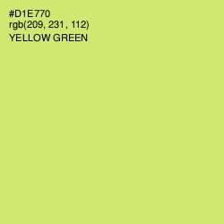 #D1E770 - Yellow Green Color Image