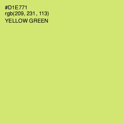 #D1E771 - Yellow Green Color Image