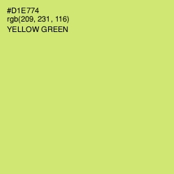 #D1E774 - Yellow Green Color Image