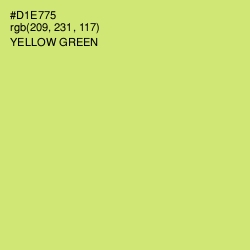 #D1E775 - Yellow Green Color Image