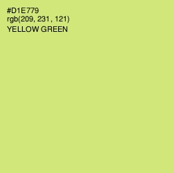 #D1E779 - Yellow Green Color Image