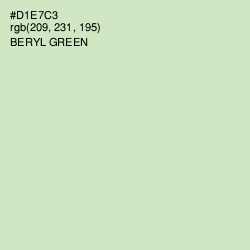 #D1E7C3 - Beryl Green Color Image