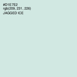 #D1E7E2 - Jagged Ice Color Image
