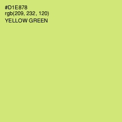 #D1E878 - Yellow Green Color Image