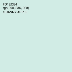 #D1ECE4 - Granny Apple Color Image