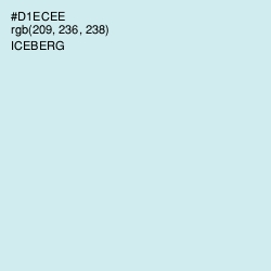 #D1ECEE - Iceberg Color Image