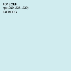 #D1ECEF - Iceberg Color Image