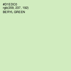 #D1EDC0 - Beryl Green Color Image