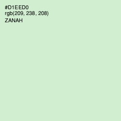 #D1EED0 - Zanah Color Image