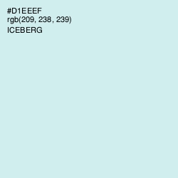 #D1EEEF - Iceberg Color Image