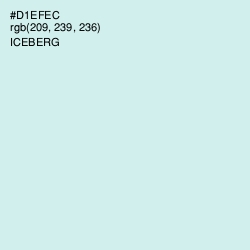 #D1EFEC - Iceberg Color Image