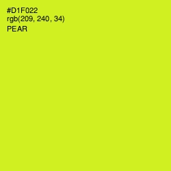 #D1F022 - Pear Color Image