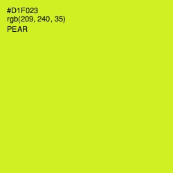 #D1F023 - Pear Color Image