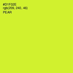 #D1F02E - Pear Color Image