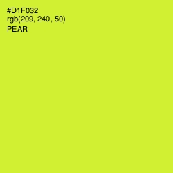 #D1F032 - Pear Color Image