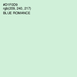 #D1F0D9 - Blue Romance Color Image