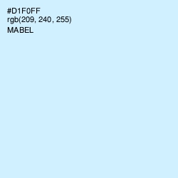 #D1F0FF - Mabel Color Image