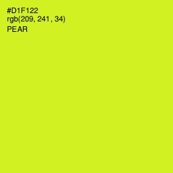 #D1F122 - Pear Color Image