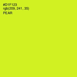 #D1F123 - Pear Color Image