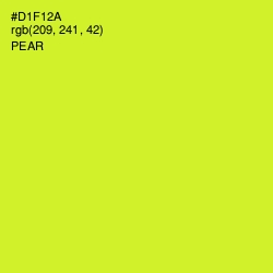 #D1F12A - Pear Color Image