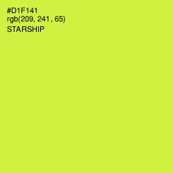 #D1F141 - Starship Color Image