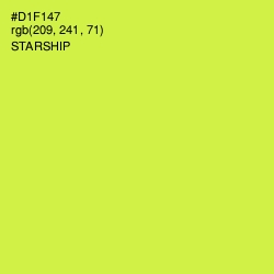 #D1F147 - Starship Color Image