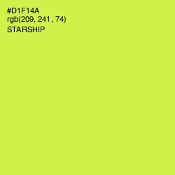 #D1F14A - Starship Color Image