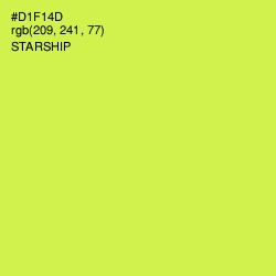 #D1F14D - Starship Color Image