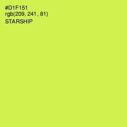 #D1F151 - Starship Color Image