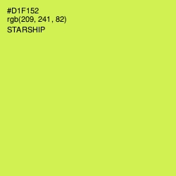 #D1F152 - Starship Color Image