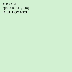 #D1F1D2 - Blue Romance Color Image