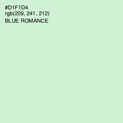 #D1F1D4 - Blue Romance Color Image