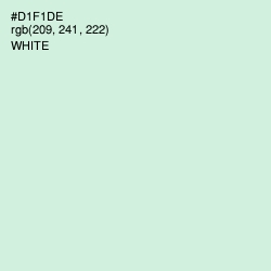 #D1F1DE - Blue Romance Color Image