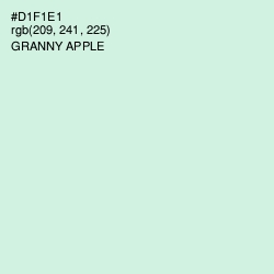 #D1F1E1 - Granny Apple Color Image