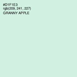 #D1F1E3 - Granny Apple Color Image