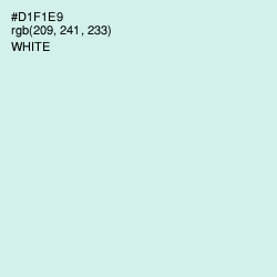 #D1F1E9 - Granny Apple Color Image