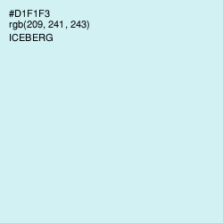#D1F1F3 - Iceberg Color Image