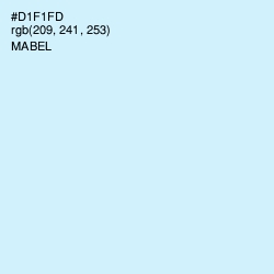 #D1F1FD - Mabel Color Image