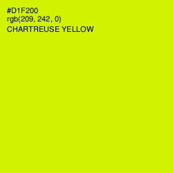 #D1F200 - Chartreuse Yellow Color Image