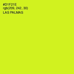 #D1F21E - Las Palmas Color Image