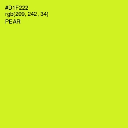 #D1F222 - Pear Color Image