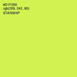 #D1F250 - Starship Color Image