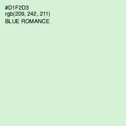 #D1F2D3 - Blue Romance Color Image