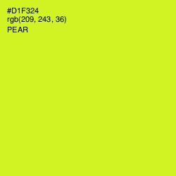 #D1F324 - Pear Color Image