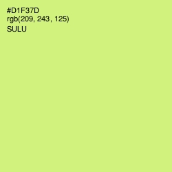 #D1F37D - Sulu Color Image