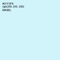 #D1F3FA - Mabel Color Image