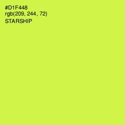 #D1F448 - Starship Color Image