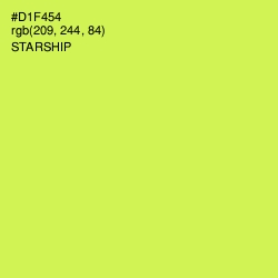 #D1F454 - Starship Color Image