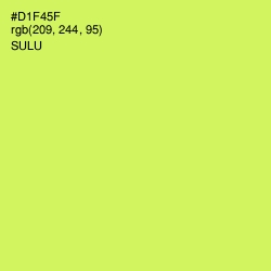 #D1F45F - Sulu Color Image