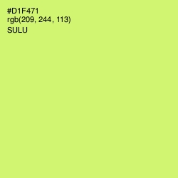 #D1F471 - Sulu Color Image